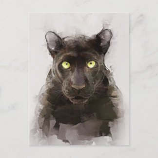Cartão Postal Belo Retrato Panther