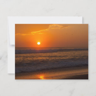 Cartão Postal Belo Sunset de Praia