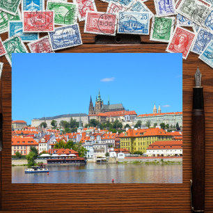 Cartão Postal Belo tiro em Praga, República Checa