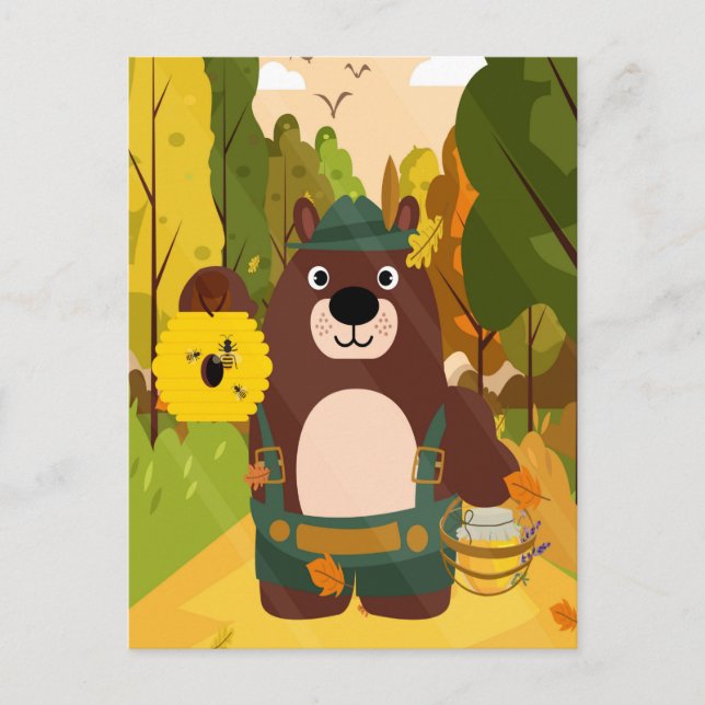 Cartão Postal Belo Urso Alemão (Frente)