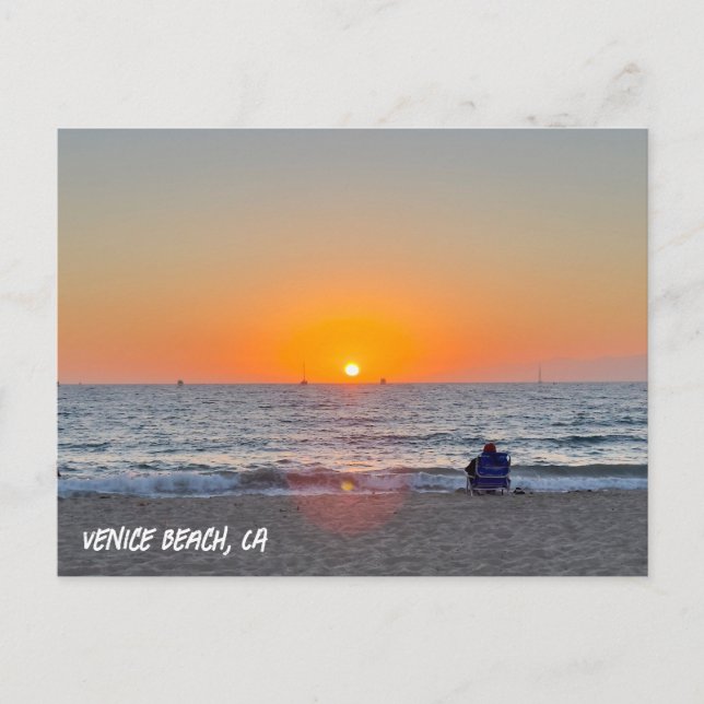 Cartão Postal Belo Verão - Veneza Beach, CA (Frente)