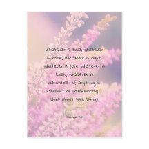 Belo verso de Bíblia com flores rosa