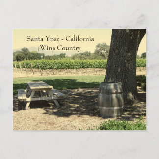 Cartão Postal Belos Papais noeis Ynez/Wine Country Postcard!