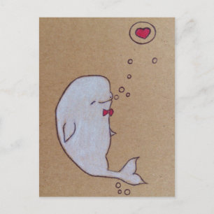 Cartão Postal beluga dândi