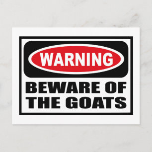 Cartão Postal BEM-ESTAR DE Atenção DO Cartão-Postal GOATS