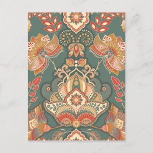 Cartão Postal Bem-estar mandalas boho