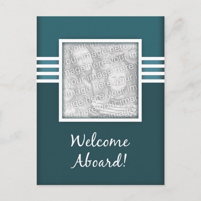Cartão Postal bem-vindo a bordo (Frente)