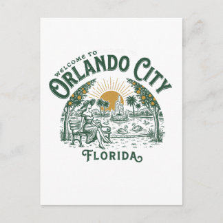 Cartão Postal Bem-vindo à cidade de Orlando Flórida