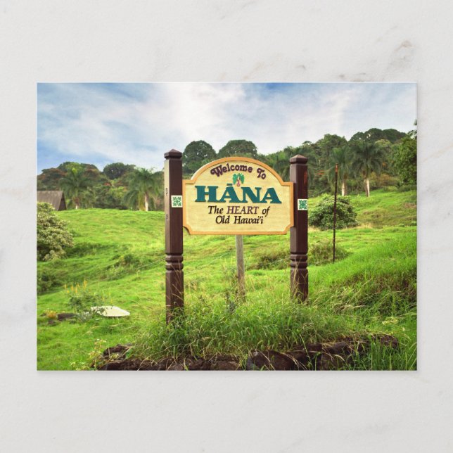 Cartão Postal Bem-vindo a Hana (Frente)