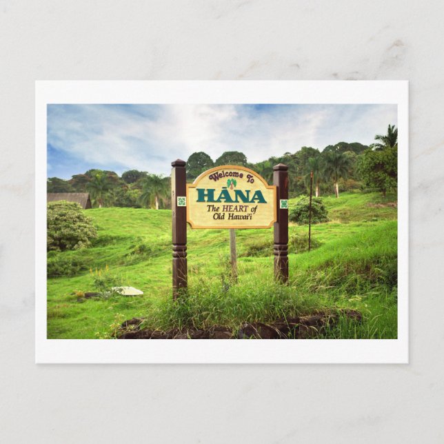 Cartão Postal Bem-vindo a Hana (Frente)