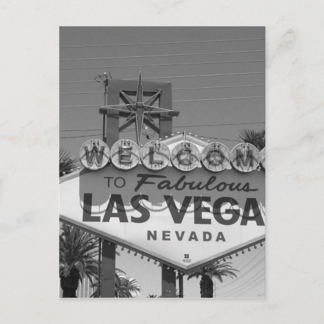 Cartão Postal Bem-vindo a Las Vegas (Frente)