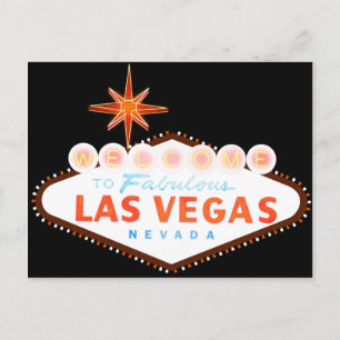 Cartão Postal Bem-Vindo A Las Vegas Fabulosa