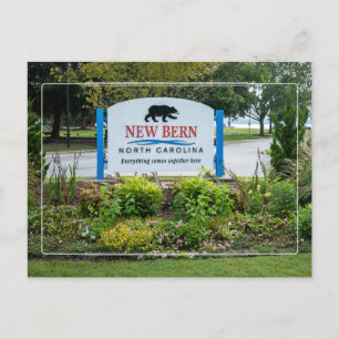 Cartão Postal Bem-vindo a New Bern NC