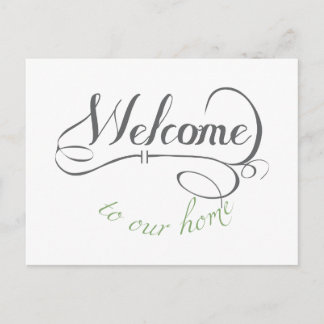 Cartão Postal Bem-Vindo À Nossa Casa