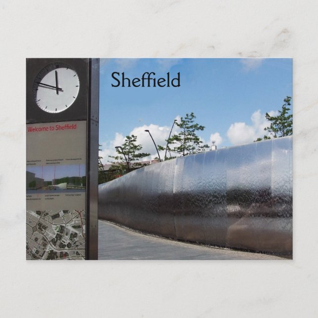 Cartão Postal Bem-vindo a Sheffield (Frente)