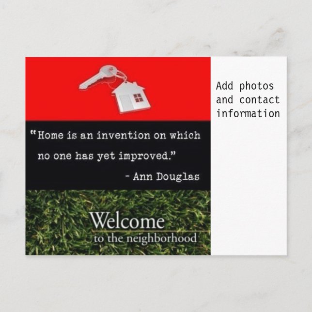 Cartão Postal Bem-Vindo À Vizinhança (Frente)