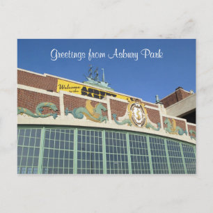 Cartão Postal Bem-vindo ao Asbury Park NJ