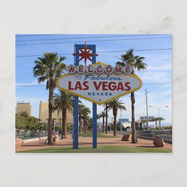Cartão Postal Bem-Vindo Ao Cartão-Postal De Las Vegas! (Frente)