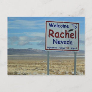 Cartão Postal Bem-Vindo Ao Cartão-Postal De Rachel Nevada - Ár