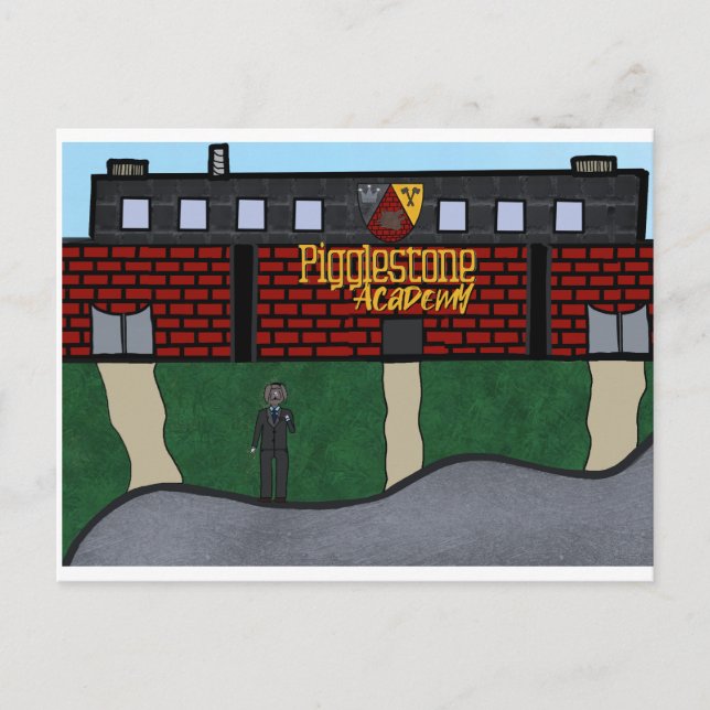 Cartão Postal ' Bem-vindo ao Cartão-postal Pigglestone (Frente)