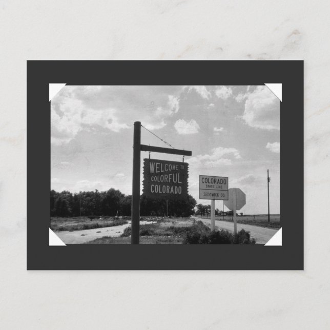 Cartão Postal Bem-vindo ao Colorido Colorado (Frente)