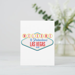 Cartão Postal Bem-vindo ao Fabuloso las vegas