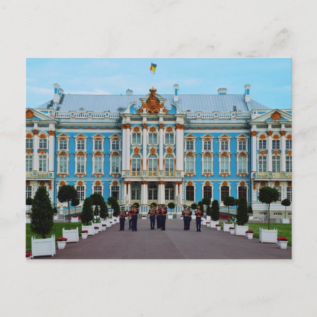 Cartão Postal Bem-vindo ao Palácio de Catarina, Rússia (Frente)