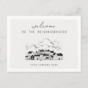 Cartão Postal Bem-vindo Personalizado à Realty do Bairro