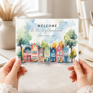 Cartão Postal Bem-vindo Personalizado à Realty do Bairro