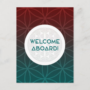 Cartão Postal bem-vindos à equipe de geometria sagrada