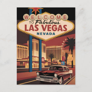 Cartão Postal Bem-vindos ao fabuloso Las Vegas Nevada