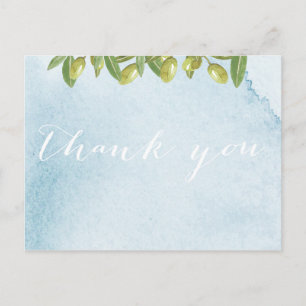 Cartão Postal Bem-vindos Itália Casamento Toscano Obrigado
