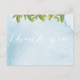 Cartão Postal Bem-vindos Itália Casamento Toscano Obrigado