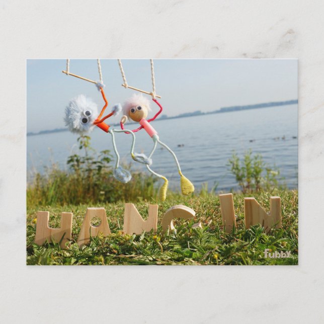 Cartão Postal Bemoedigende fubby vibe. (Frente)