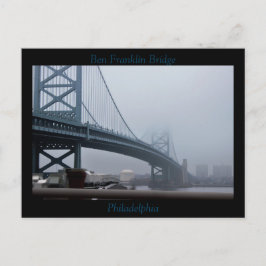 Cartão Postal Ben Franklin Bridge Philadelphia