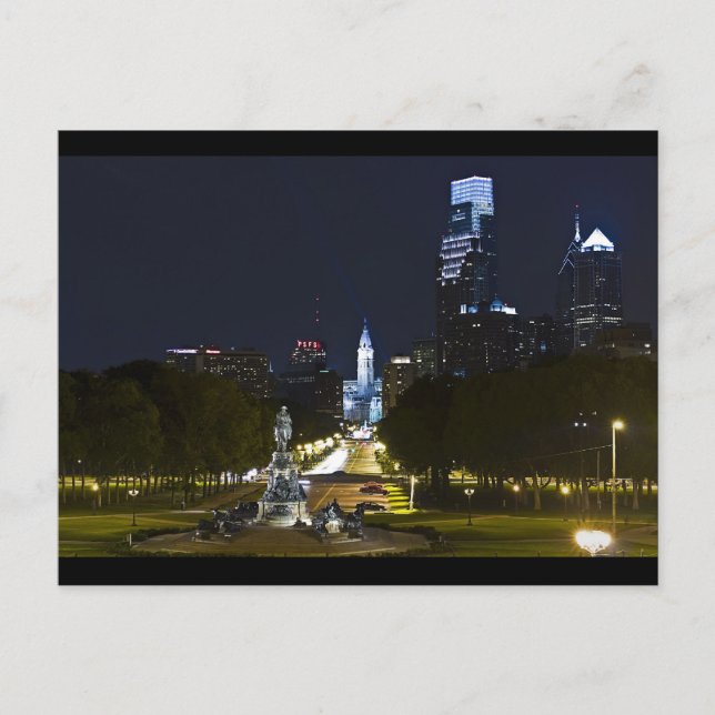 Cartão Postal Ben Franklin Parkway (Frente)