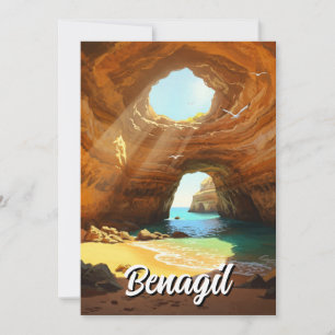 Cartão postal Benagil Caves Algarve Portugal