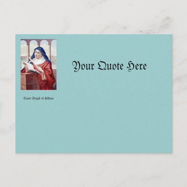 Cartão Postal Bênção Da Brigada Santo (Frente)