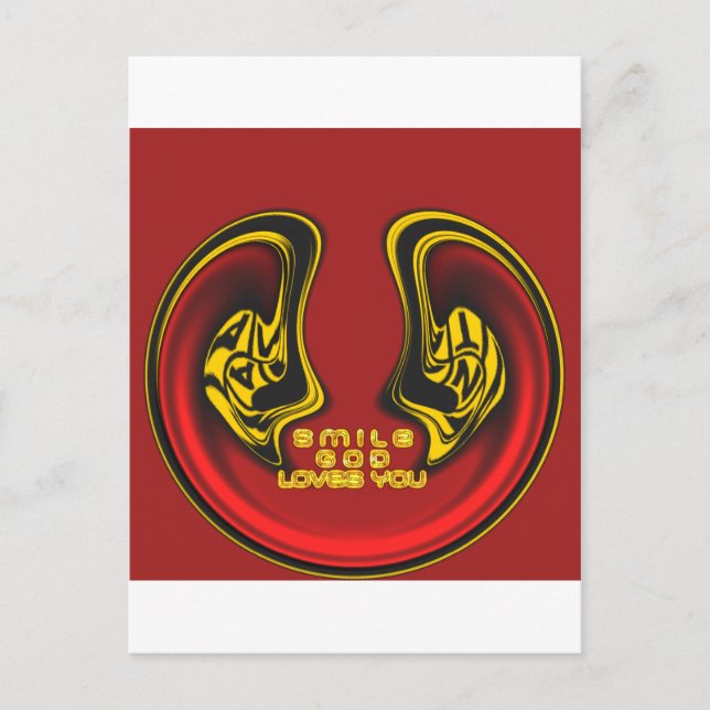 Cartão Postal Bênção de Acima: Saudação Espiritual do Amor de De (Frente)