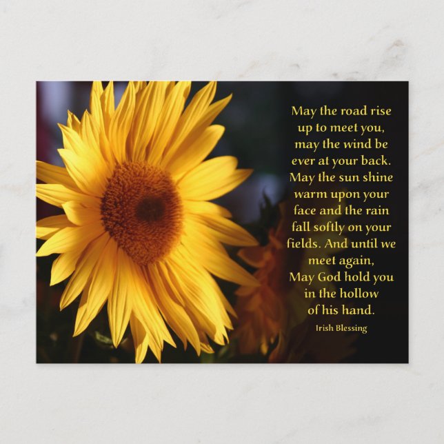 Cartão Postal Bênção Irlandesa (Frente)