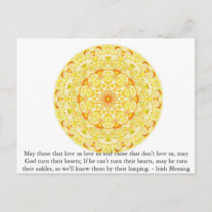 Cartão Postal Bênção irlandesa humorística da IRLANDA