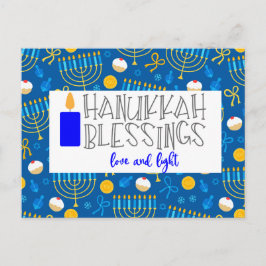 Cartão Postal Bênçãos de Hanukkah