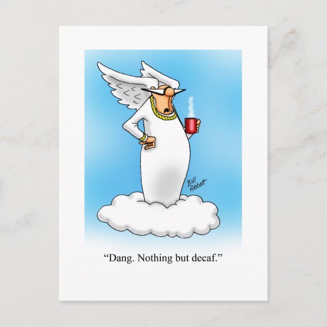 Cartão Postal Bênçãos Engraçadas e Cartão-Postal de Humor de Fé (Frente)