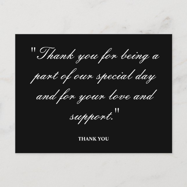 Cartão Postal Bênçãos: Muito Obrigado (Frente)