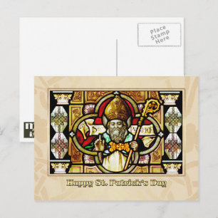 Cartão Postal Bênçãos Religiosas do Dia de São Patrício