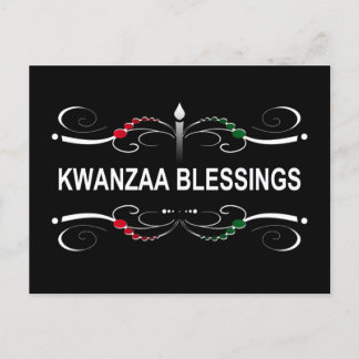 Cartão Postal bênçãos sofisticadas de kwanzaa