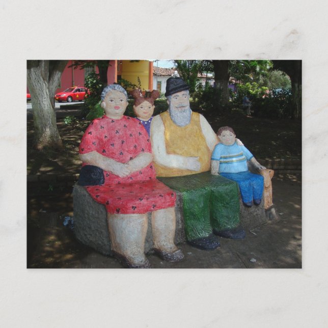 Cartão Postal Bench Art (Frente)