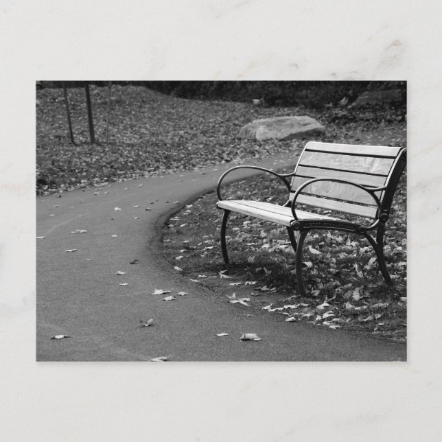 Cartão Postal Bench na caminhada (Frente)