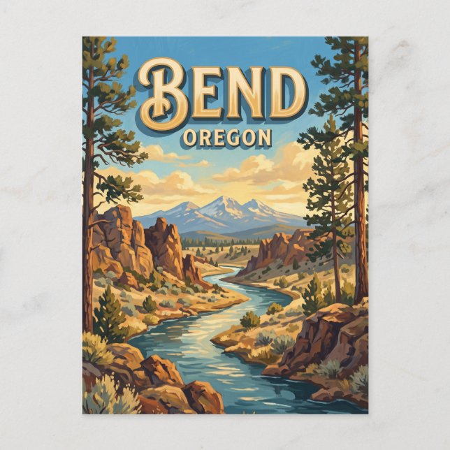 Cartão Postal Bend Oregon (Frente)