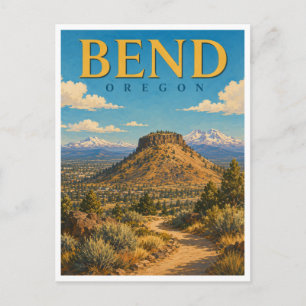 Cartão Postal Bend Oregon Pilot Butte GeoSaga
